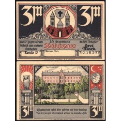 Pologne - Notgeld - Bütow (Bytów) - 3 mark - Konto D - Réf. 1 - 1922 - Etat : NEUF