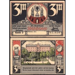 Pologne - Notgeld - Bütow (Bytów) - 3 mark - Type 1 - Konto D - 1922 - Etat : NEUF