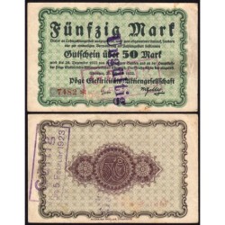 Allemagne - Notgeld - Chemnitz - 50 mark - 26/10/1922 - Etat : TTB