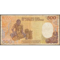 Tchad - Pick 9b - 500 francs - Série X.02 - 01/01/1987 - Etat : TB-