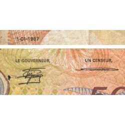 Tchad - Pick 9b - 500 francs - Série X.02 - 01/01/1987 - Etat : TB-