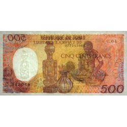 Tchad - Pick 9c - 500 francs - Série C.04 - 01/01/1990 - Etat : NEUF