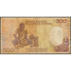 Tchad - Pick 9c - 500 francs - Série F.04 - 01/01/1990 - Etat : TB-