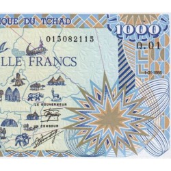 Tchad - Pick 10 - 1'000 francs - Série Q.01 - 01/01/1985 - Etat : pr.NEUF