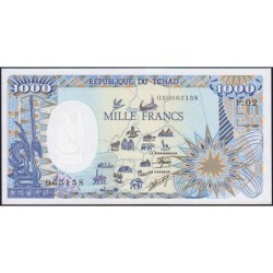 Tchad - Pick 10Aa_1 - 1'000 francs - Série F.02 - 01/01/1985 - Etat : NEUF
