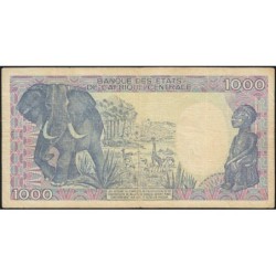 Tchad - Pick 10Aa_1 - 1'000 francs - Série K.02 - 01/01/1985 - Etat : TB
