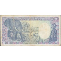 Tchad - Pick 10Aa_1 - 1'000 francs - Série N.02 - 01/01/1985 - Etat : TB+
