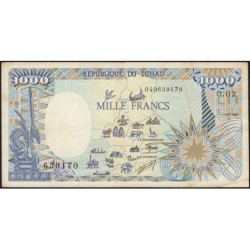 Tchad - Pick 10Aa_1 - 1'000 francs - Série Q.02 - 01/01/1985 - Etat : TTB-