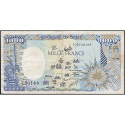 Tchad - Pick 10Aa_2 - 1'000 francs - Série K.05 - 01/01/1988 - Etat : TTB-