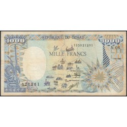 Tchad - Pick 10Aa_3 - 1'000 francs - Série A.06 - 01/01/1989 - Etat : TB+