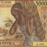 Tchad - Pick 11_1b - 5'000 francs - Série A.001 - 1985 - Etat : TB+