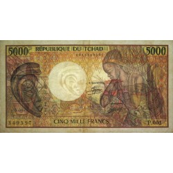 Tchad - Pick 11_1b - 5'000 francs - Série P.001 - 1985 - Etat : TTB-