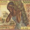 Tchad - Pick 11_1b - 5'000 francs - Série E.002 - 1985 - Etat : TB