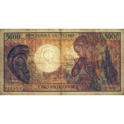 Tchad - Pick 11_1b - 5'000 francs - Série E.002 - 1985 - Etat : TB
