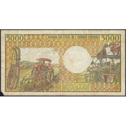 Tchad - Pick 11_2 - 5'000 francs - Série T.001 - 1991 - Etat : TB-