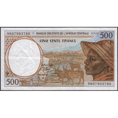 Tchad - Afrique Centrale - Pick 601Pe - 500 francs - 1998 - Etat : TTB