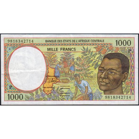 Tchad - Afrique Centrale - Pick 602Pe - 1'000 francs - 1998 - Etat : TTB