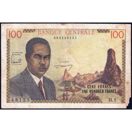 Cameroun - Pick 10 - 100 francs - Série B.1 - 1962 - Etat : B