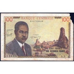 Cameroun - Pick 10 - 100 francs - Série S.5 - 1962 - Etat : AB