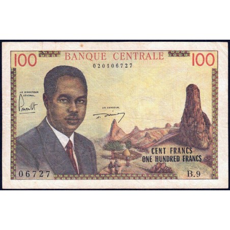 Cameroun - Pick 10 - 100 francs - Série B.9 - 1962 - Etat : TB