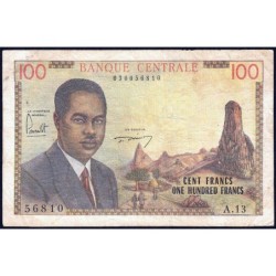 Cameroun - Pick 10 - 100 francs - Série A.13 - 1962 - Etat : B+