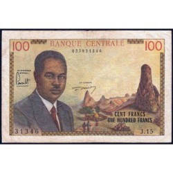 Cameroun - Pick 10 - 100 francs - Série J.15 - 1962 - Etat : B+