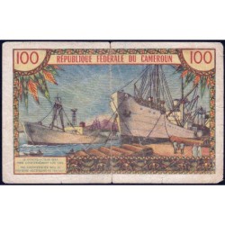 Cameroun - Pick 10 - 100 francs - Série W.20 (remplacement) - 1962 - Etat : B