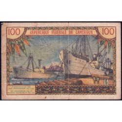 Cameroun - Pick 10 - 100 francs - Série Q.21 - 1962 - Etat : B-
