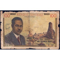 Cameroun - Pick 10 - 100 francs - Série C.22 - 1962 - Etat : M