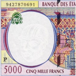 Tchad - Afrique Centrale - Pick 604Pa - 5'000 francs - 1994 - Etat : SPL