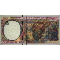 Tchad - Afrique Centrale - Pick 604Pa - 5'000 francs - 1994 - Etat : SPL