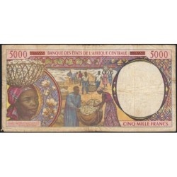 Tchad - Afrique Centrale - Pick 604Pa - 5'000 francs - 1994 - Etat : B