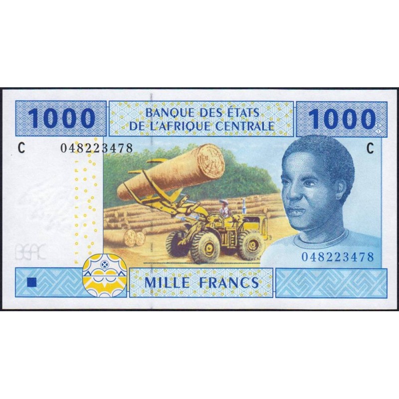 Tchad - Afrique Centrale - Pick 607Ca - 1'000 francs - 2002 - Etat : NEUF