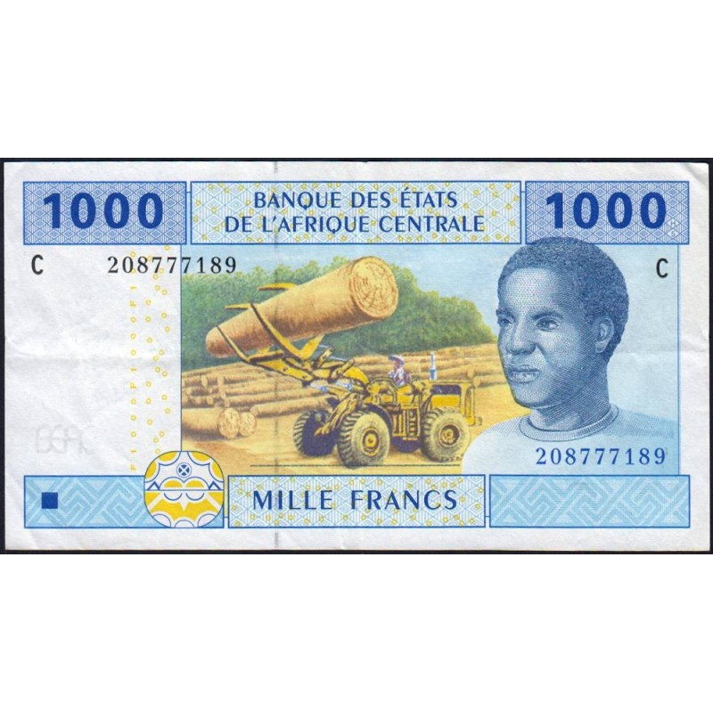 Tchad - Afrique Centrale - Pick 607Ca - 1'000 francs - 2002 - Etat : TTB