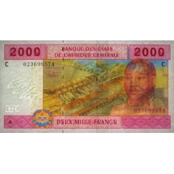 Tchad - Afrique Centrale - Pick 608Ca - 2'000 francs - 2002 - Etat : NEUF