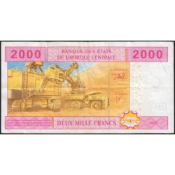 Tchad - Afrique Centrale - Pick 608Ca - 2'000 francs - 2002 - Etat : TTB