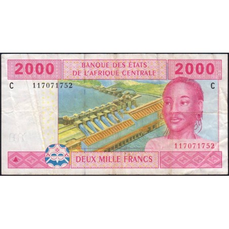 Tchad - Afrique Centrale - Pick 608Ca - 2'000 francs - 2002 - Etat : TB