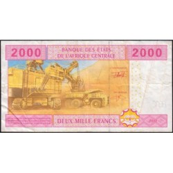 Tchad - Afrique Centrale - Pick 608Ca - 2'000 francs - 2002 - Etat : TB