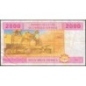 Tchad - Afrique Centrale - Pick 608Ca - 2'000 francs - 2002 - Etat : TB