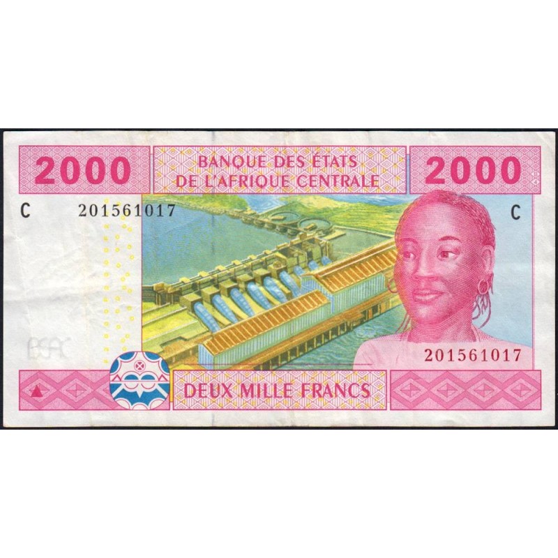 Tchad - Afrique Centrale - Pick 608Ca - 2'000 francs - 2002 - Etat : TTB