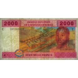 Tchad - Afrique Centrale - Pick 608Ca - 2'000 francs - 2002 - Etat : TTB