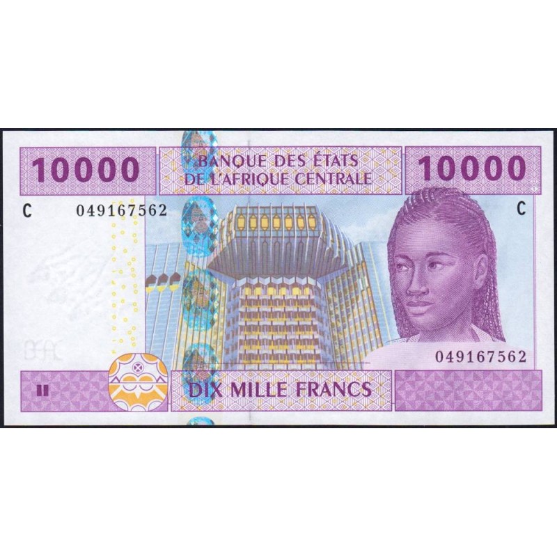 Tchad - Afrique Centrale - Pick 610Ca - 10'000 francs - 2002 - Etat : NEUF