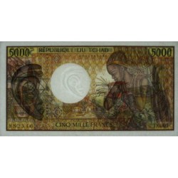 Tchad - Pick 11_1b - 5'000 francs - Série D.001 - 1985 - Etat : pr.NEUF