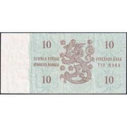 Finlande - Pick 104a_13 - 10 markkaa - Litt. A - Série AA - 1963 (1968) - Etat : TTB