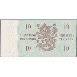 Finlande - Pick 104a_55 - 10 markkaa - Litt. A - Série AN - 1963 (1968) - Etat : SUP