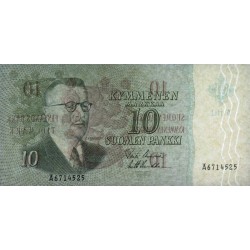 Finlande - Pick 104a_83 - 10 markkaa - Litt. A - Série Ä - 1963 (1968) - Etat : SUP+