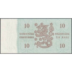 Finlande - Pick 104a_105 - 10 markkaa - Litt. A - Série AK - 1963 (1968) - Etat : SUP