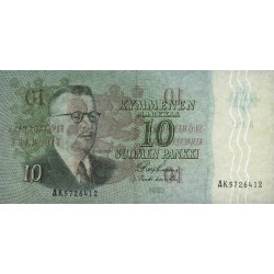 Finlande - Pick 104a_105 - 10 markkaa - Litt. A - Série AK - 1963 (1968) - Etat : SUP