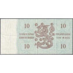 Finlande - Pick 104a_117 - 10 markkaa - Litt. A - Série BC - 1963 (1968) - Etat : TTB+