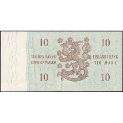 Finlande - Pick 104a_122 - 10 markkaa - Litt. A - Série AÄ - 1963 (1968) - Etat : TTB+